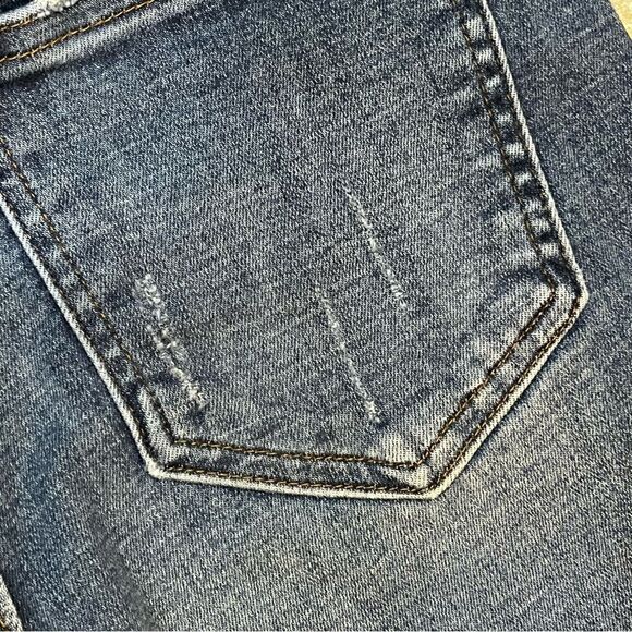 Pistola Jeans ladies Distressed Raw Hem Skinny Denim Blue Jeans Size 25 - Picture 11 of 13